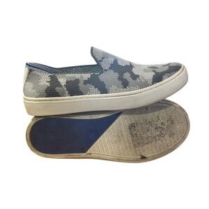Kids Rothy's Grey Camo Slip On Sneakers Shoes Size 1